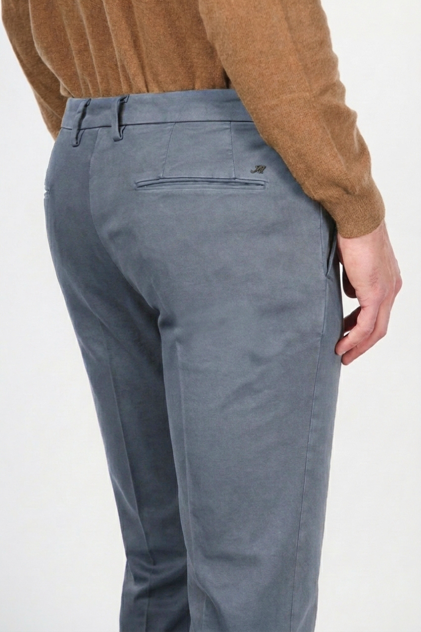 Torino Flex pantalone chino uomo in raso slim fit ①