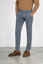 Torino Flex pantalone chino uomo in raso slim fit ①