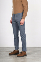 Torino Flex pantalone chino uomo in raso slim fit ①