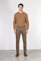 Torino Flex pantalone chino uomo in raso slim fit ①
