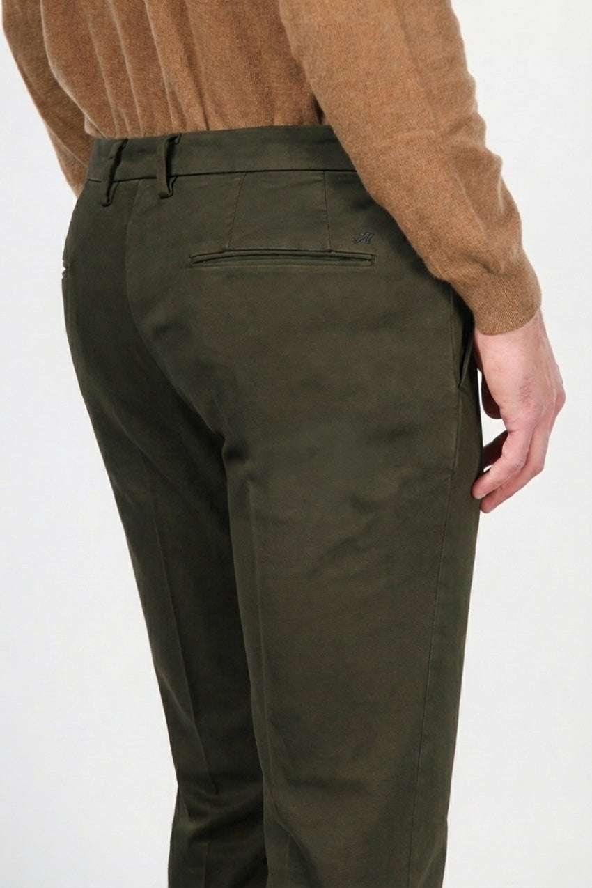 Torino Flex pantalone chino uomo in raso slim fit ①