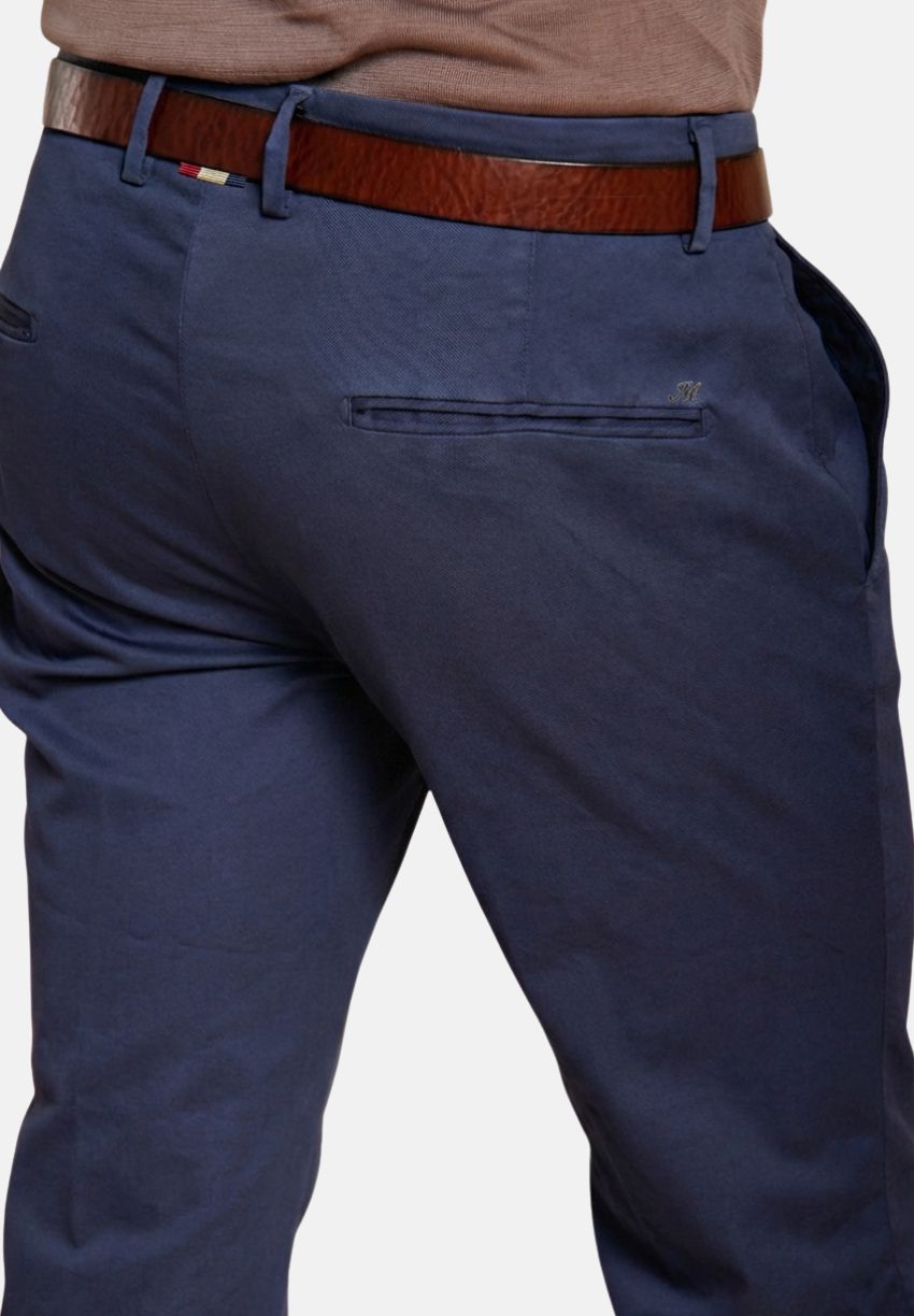 Torino Flex pantalon chino homme en gabardine stretch slim fit ①