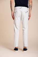 Torino Flex pantalone chino uomo in gabardina stretch slim fit ①