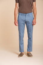 Torino Flex pantalón chino hombre en gabardina stretch slim fit ①