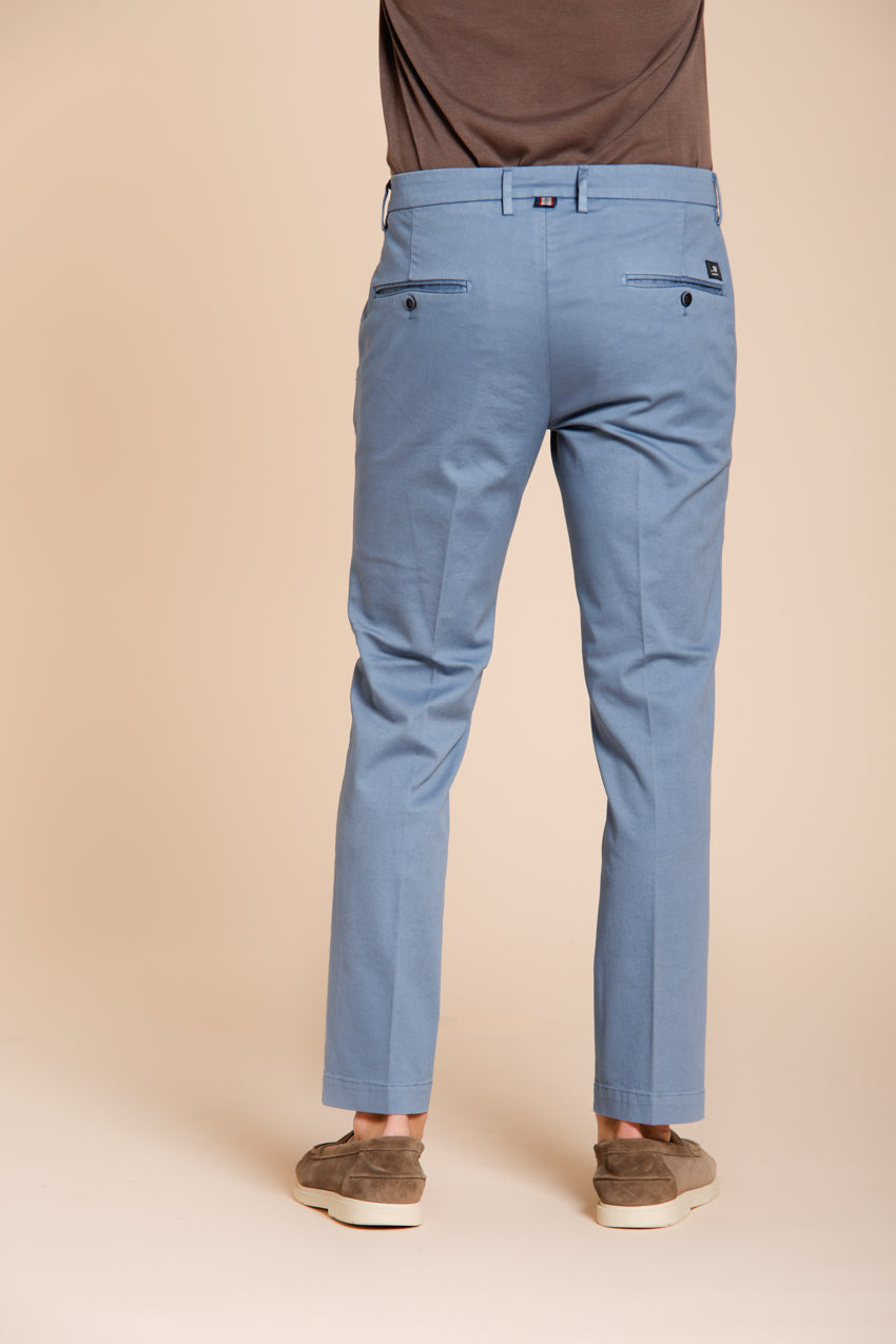 Torino Flex pantalón chino hombre en gabardina stretch slim fit ①