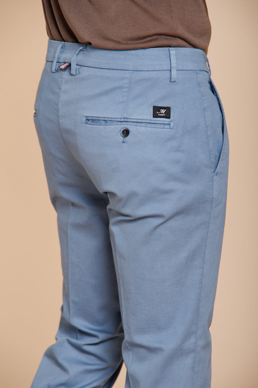 Torino Flex pantalón chino hombre en gabardina stretch slim fit ①