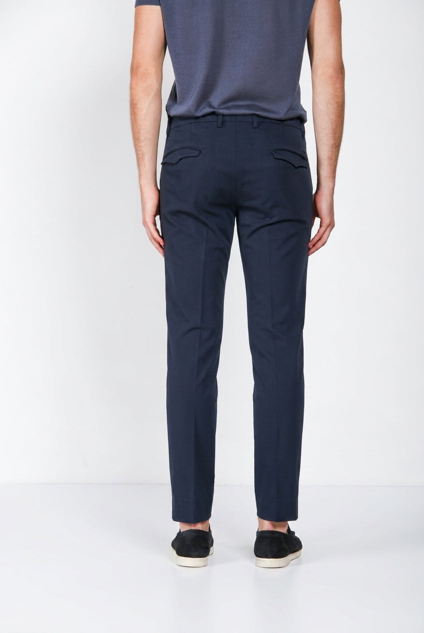 Torino 1 Pinces Flex Hose Chino Herren aus super stretch Gabardine slim fit