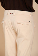 Torino 1 Pinces Flex men's chino pants in super stretch gabardine slim fit