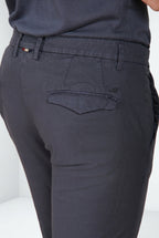 Torino City Icon Flex men's chino pants in stretch cotton and linen cavallery slim fit