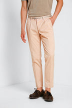 Torino 1 Pinces men's chino pants in stretch gabardine slim fit