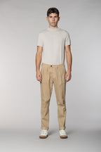Boston 2 Pinces pantalone chino uomo in tricotina relaxed fit