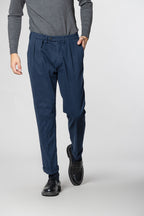 Boston 2 Pinces Herren Chinohose aus Tricot Relaxed Fit