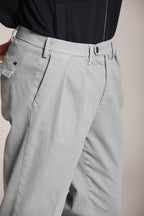 Foto 2 Boston 2 Pinces pantalone chino uomo in tricotina relaxed fit