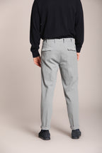 Foto 4 Boston 2 Pinces pantalone chino uomo in tricotina relaxed fit