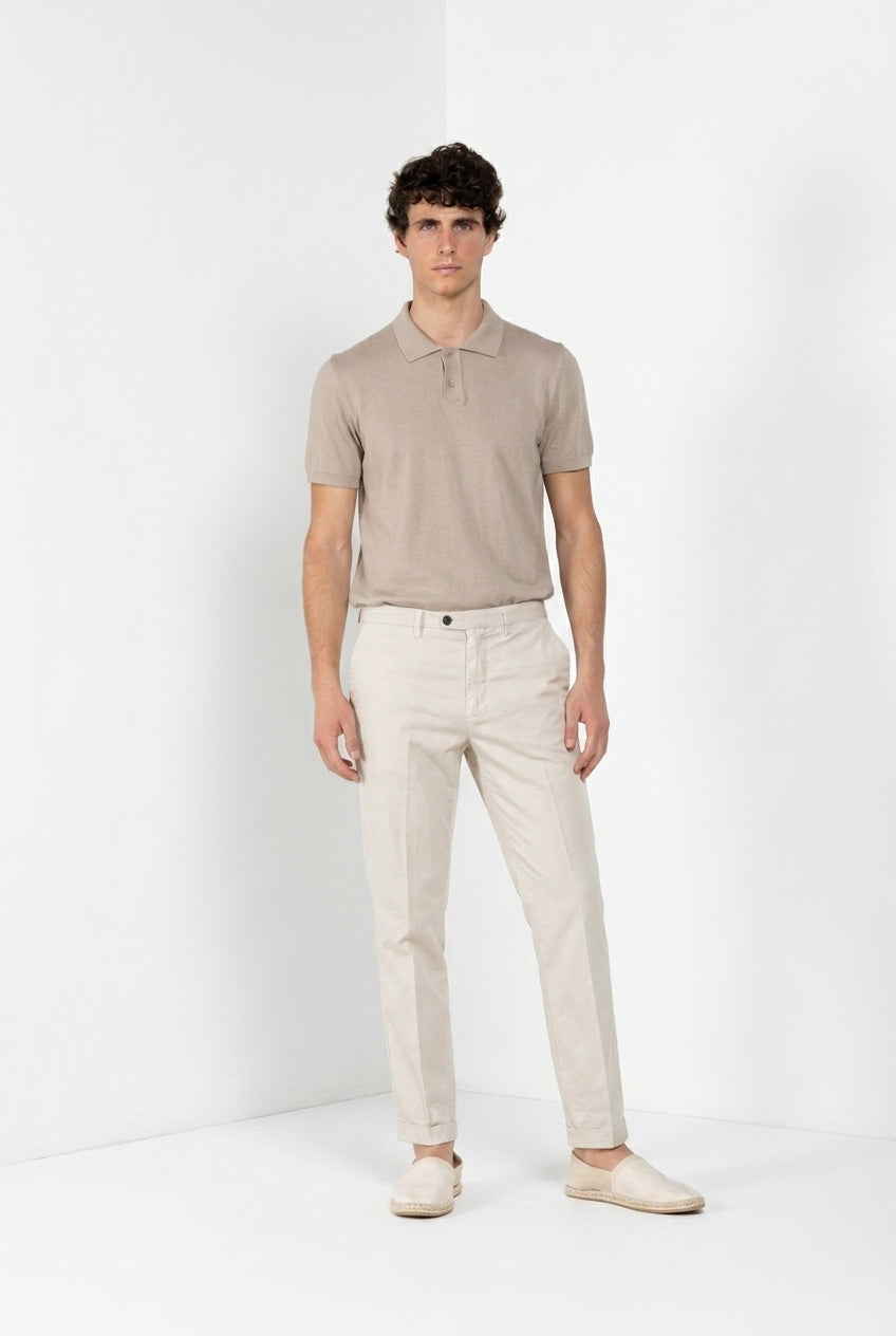 Boston men's chino pants in stretch cavalry relaxed fit