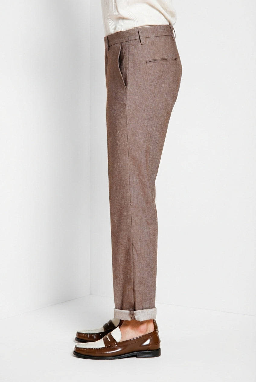 Boston men's chino pants in diagonal weave denim relaxed fit