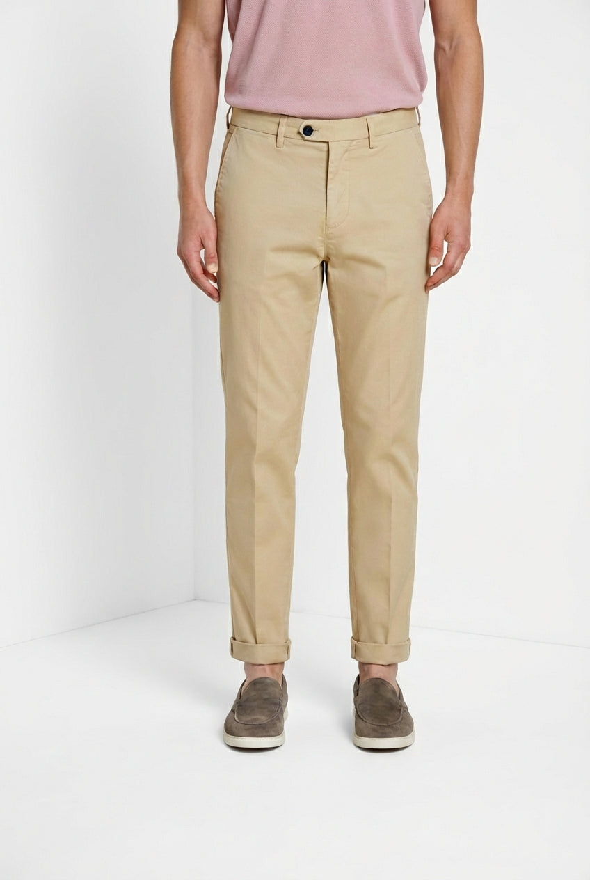 Boston men's chino pants in lightweight stretch twill relaxed fit