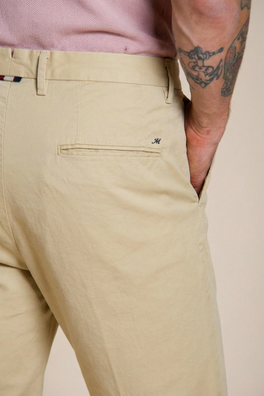 Boston men's chino pants in lightweight stretch twill relaxed fit