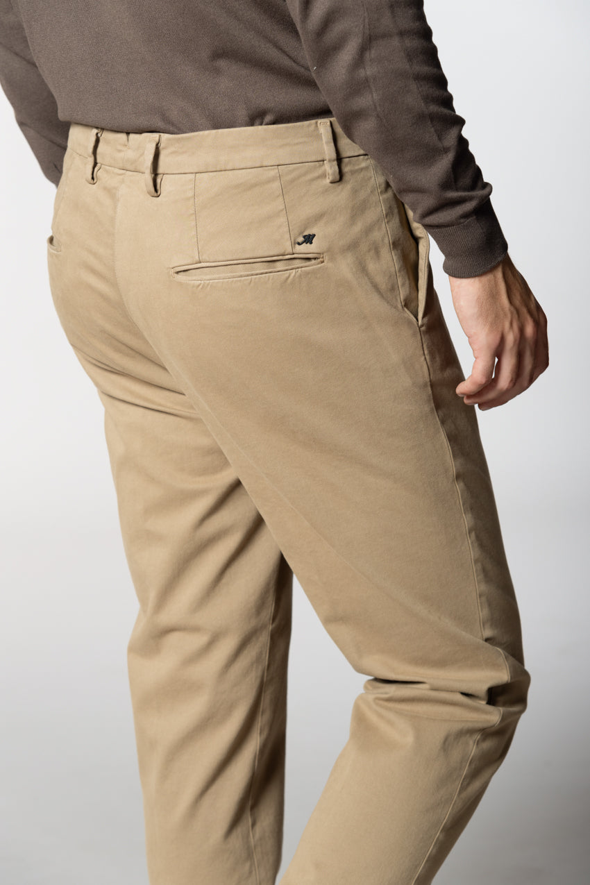 Boston pantalon chino homme en coton tissé diagonale relaxed fit





