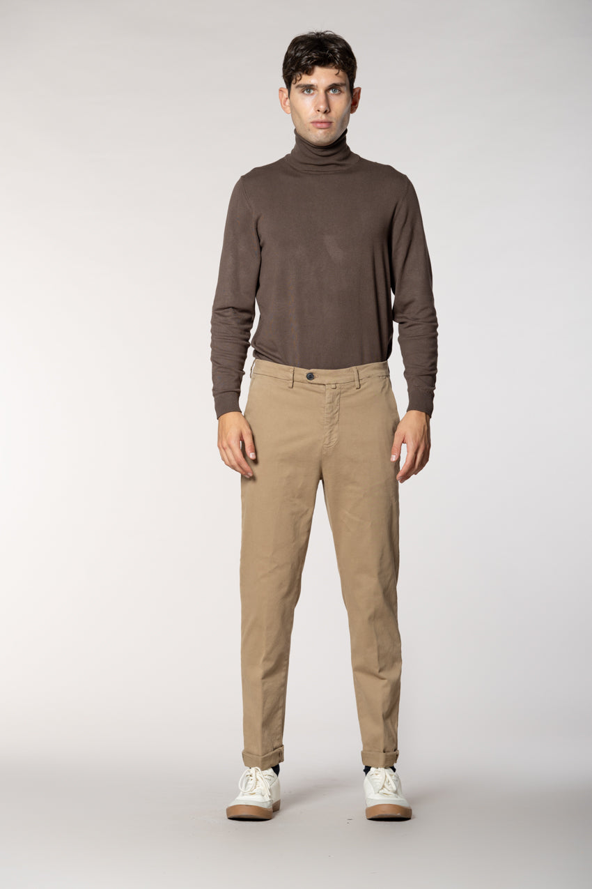 Boston pantalon chino homme en coton tissé diagonale relaxed fit