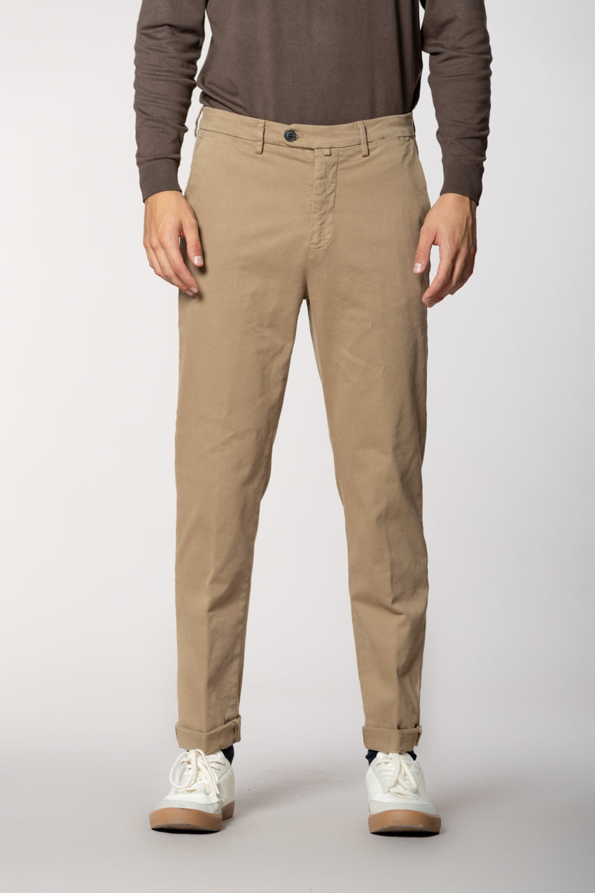 Boston pantalon chino homme en coton tissé diagonale relaxed fit





