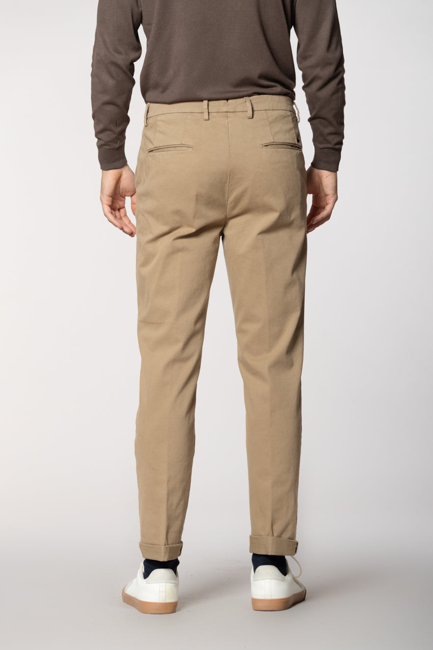 Boston pantalon chino homme en coton tissé diagonale relaxed fit