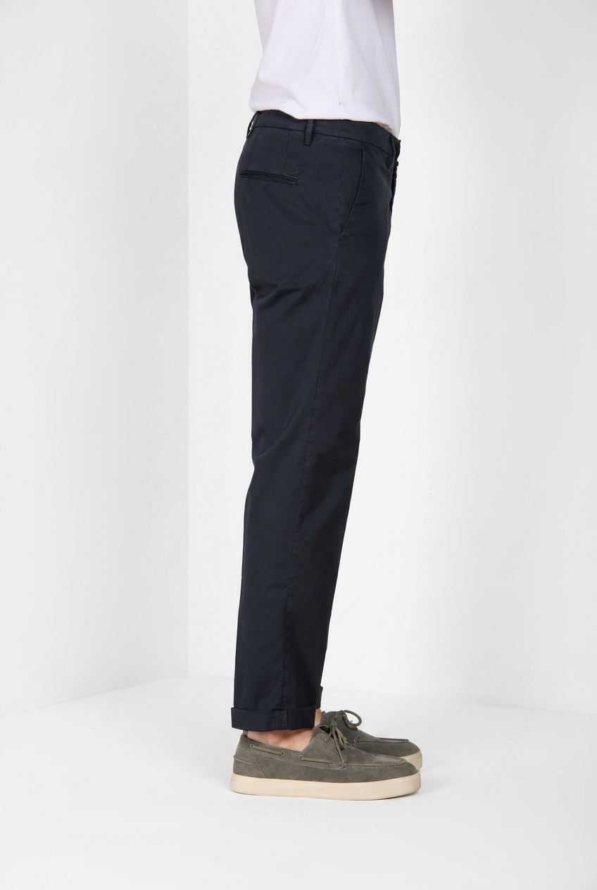 Madison M74 pantalon chino homme en twill léger stretch carrot fit