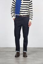 Madison men’s chino pants in techno stretch denim with carrot fit
