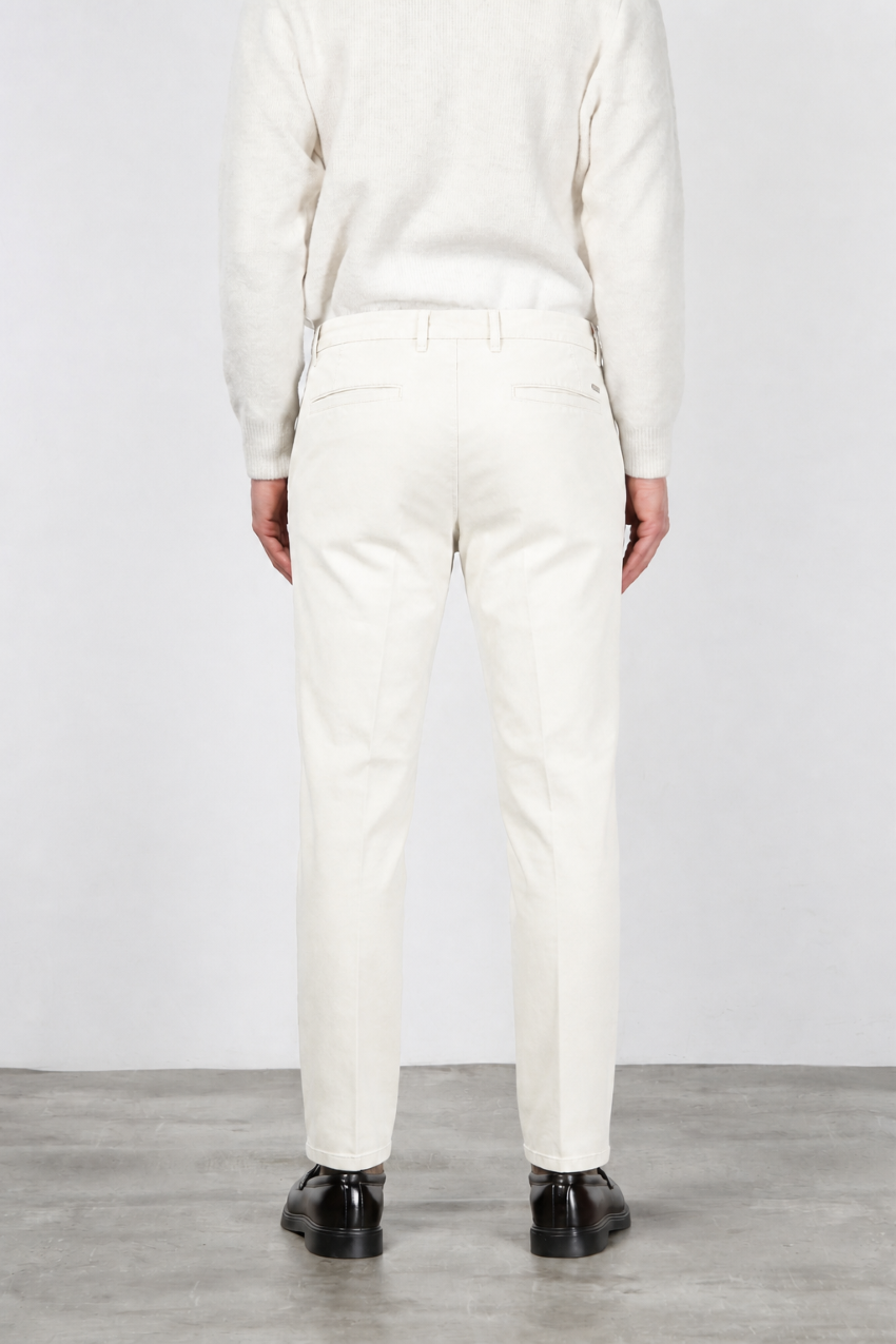 Madison pantalone chino uomo in bull stretch carrot fit