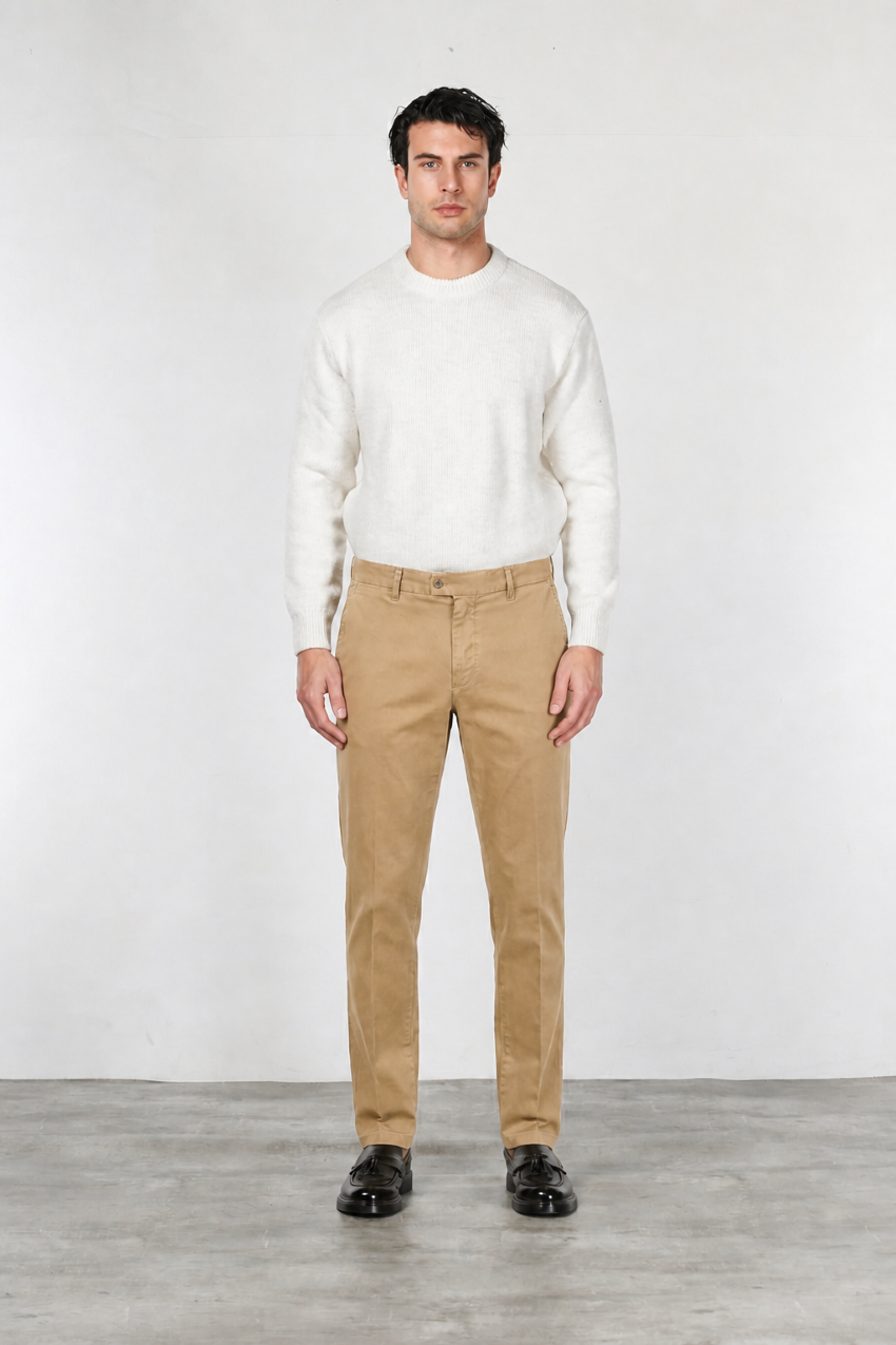 Madison men’s chino pants in stretch bull with carrot fit
