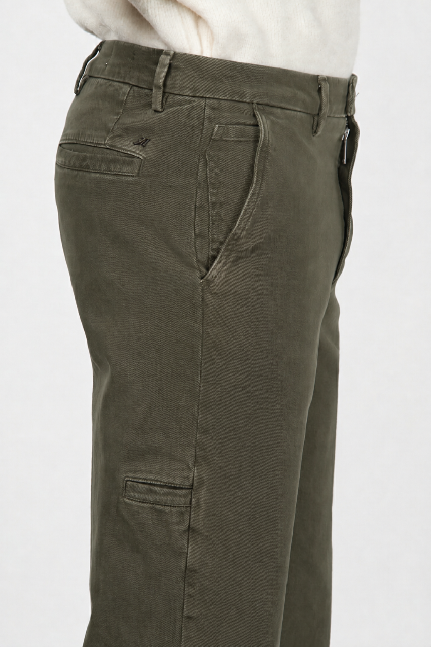 Madison pantalone chino uomo in bull stretch carrot fit