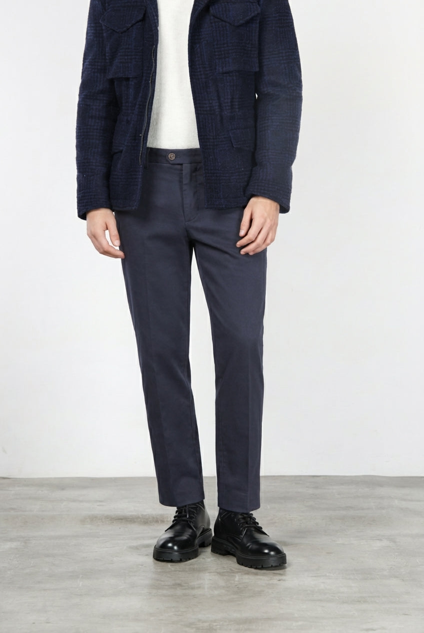 Garden men’s chino pants in stretch bull with carrot fit
