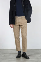 Garden pantalone chino uomo in bull stretch carrot fit