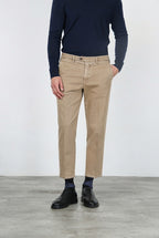 Garden pantalone chino uomo in bull stretch carrot fit