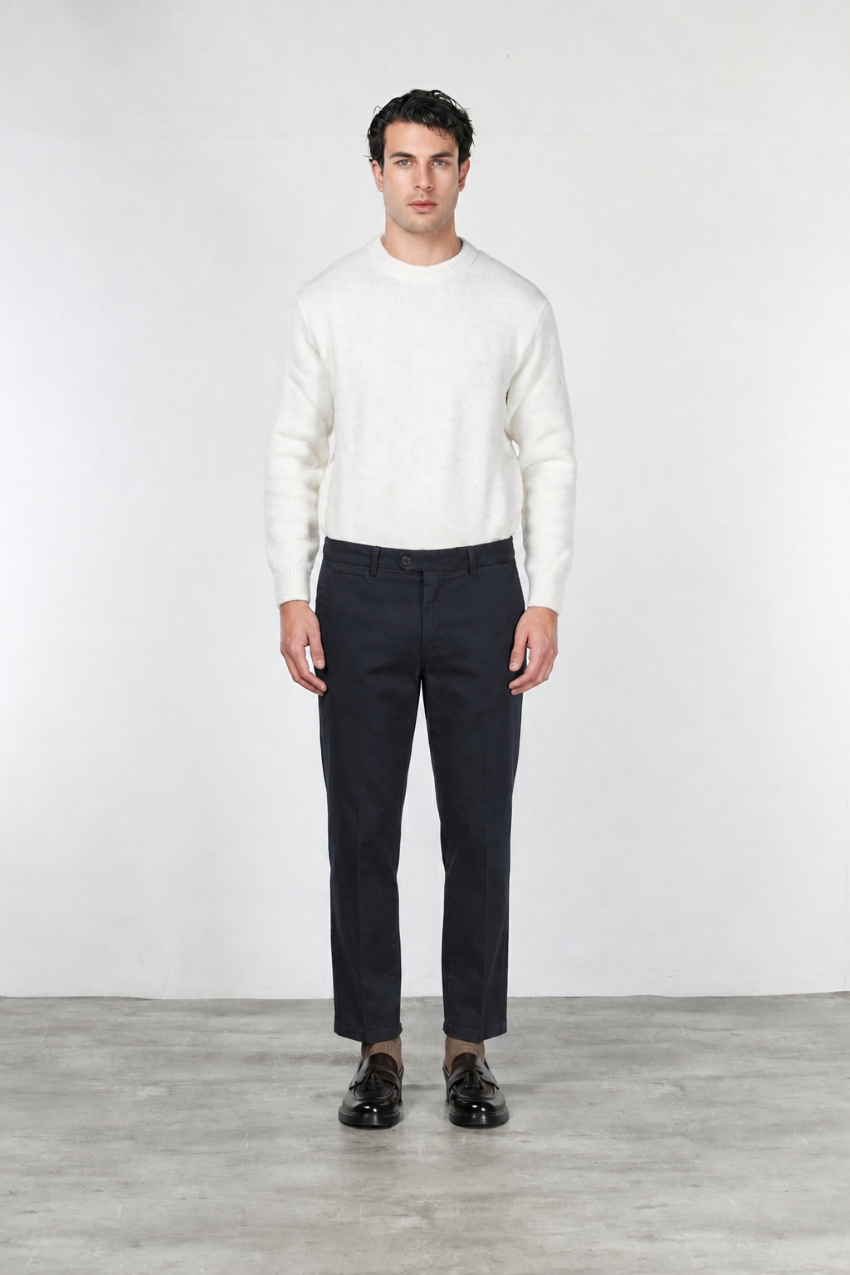 Pantalón Chino de Hombre Garden en Tejido Bull Stretch con Fit Carrot