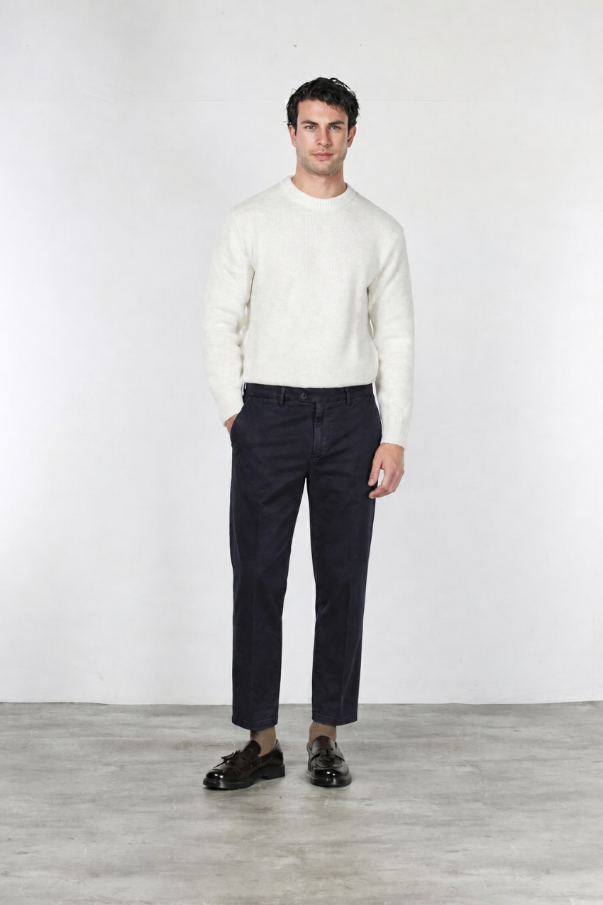 Pantalón Chino de Hombre Garden en Tejido Bull Stretch con Fit Carrot