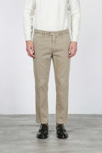 Garden pantalone chino uomo in bull stretch carrot fit