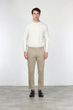 Garden pantalone chino uomo in bull stretch carrot fit