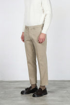 Garden pantalone chino uomo in bull stretch carrot fit