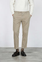 Garden pantalone chino uomo in bull stretch carrot fit