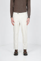 Paris men’s chino pants in stretch tricotine with carrot fit
