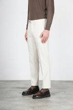 Paris men’s chino pants in stretch tricotine with carrot fit
