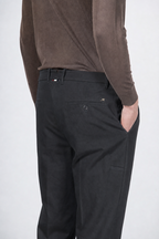 Paris pantalon chino homme en tricotine stretch carrot fit