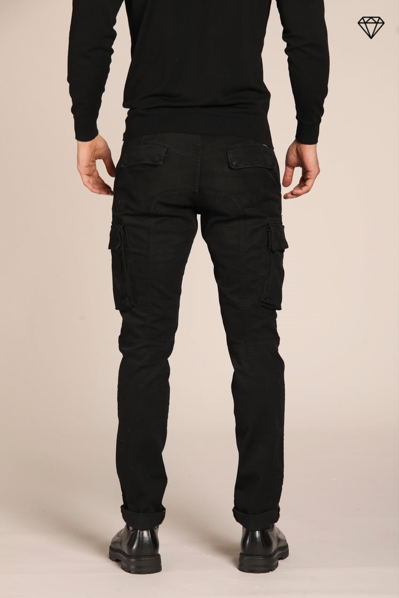 Chile men's cargo pants in gabardine extra slim fit ①