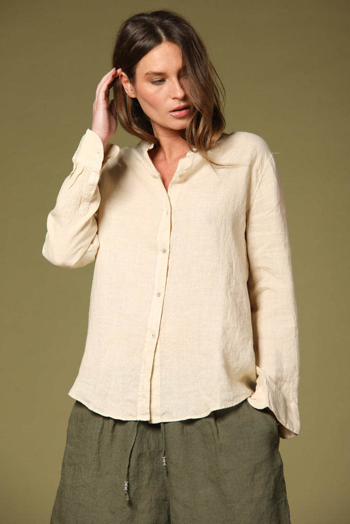 Image 1 of women's Delhi shirt in stucco color by Mason's