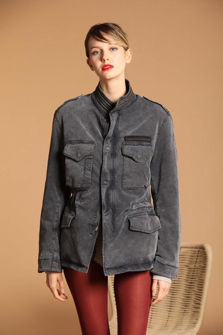 immagine 1 di field jacket da donna, modello Icon di colore blu di mason's