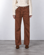 Violette pantalón chino de mujer en twill balloon fit ①
