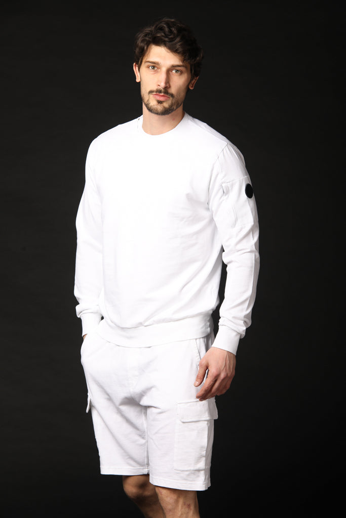 Image 1 of Marlon, a men's white sweatshirt, regular fit by Mason's
