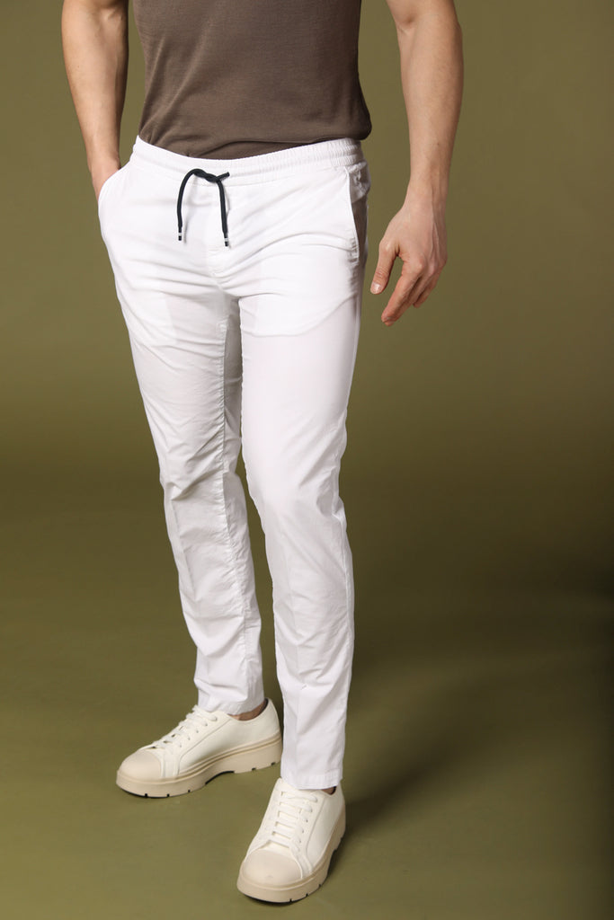 Image 1 of men's New York Sack jogger chino pants in white, regular fit by Mason's