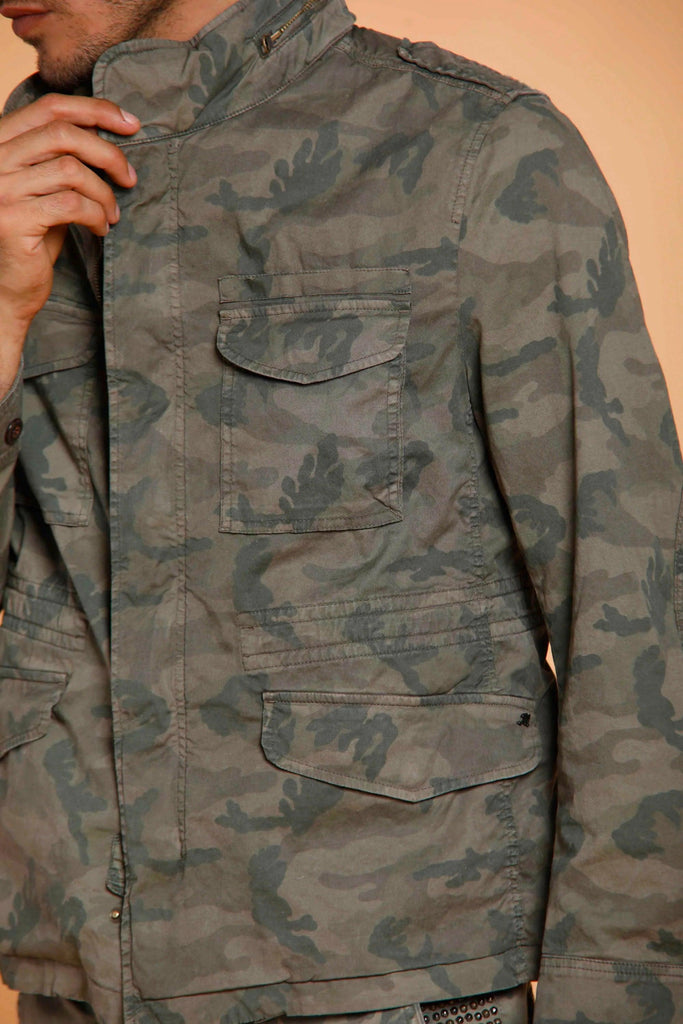 M74 JACKET man field jacket in cotton with camouflage pattern - Mason's US